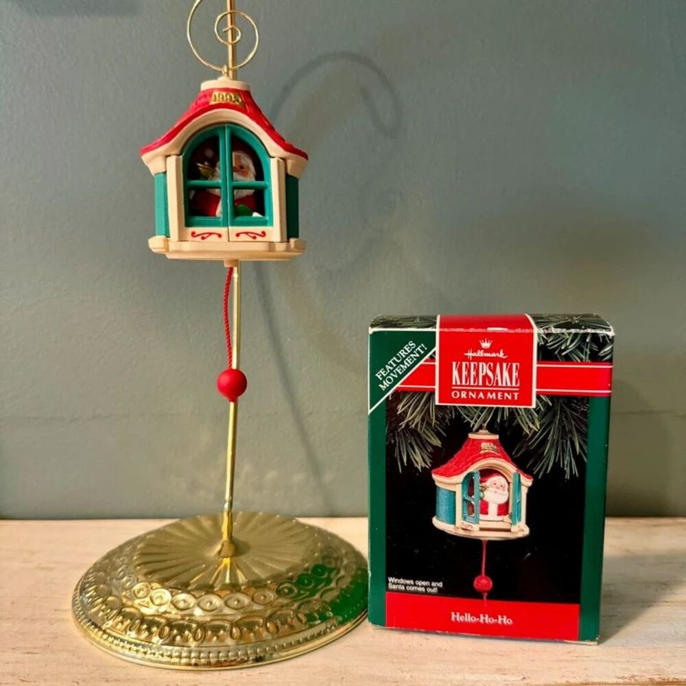 1992 Hallmark Hello-ho-ho Santa Vintage Christmas Keepsake Ornament | 90s